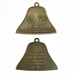 bulk personalized logo die struck medal in iron