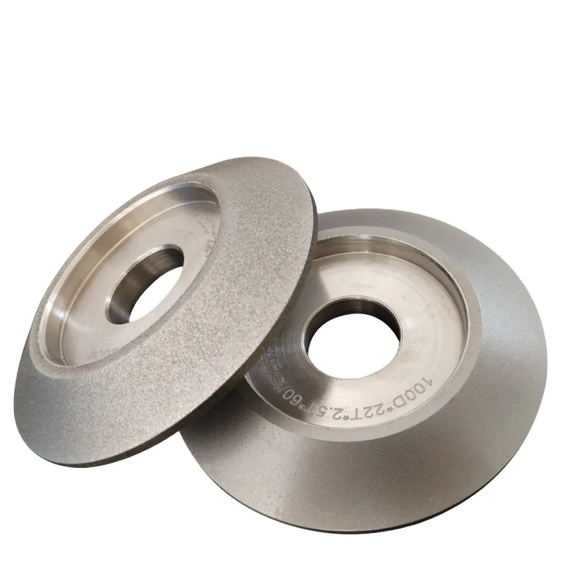 Electroplated Diamond  Double Bevel Grinding Wheels for gemstone grinding For Milling Cutter Alloy Sharpner