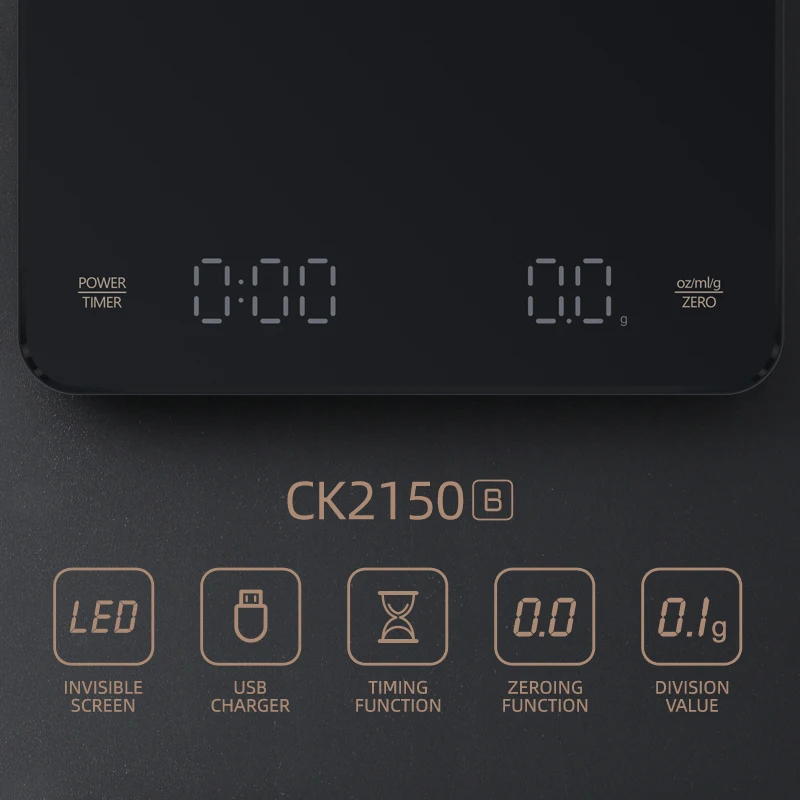 Guangdong Electronic Scale RTS 0.1Gram 3Kg Kitchen Food Baking ini Coffee Scale Timer Function