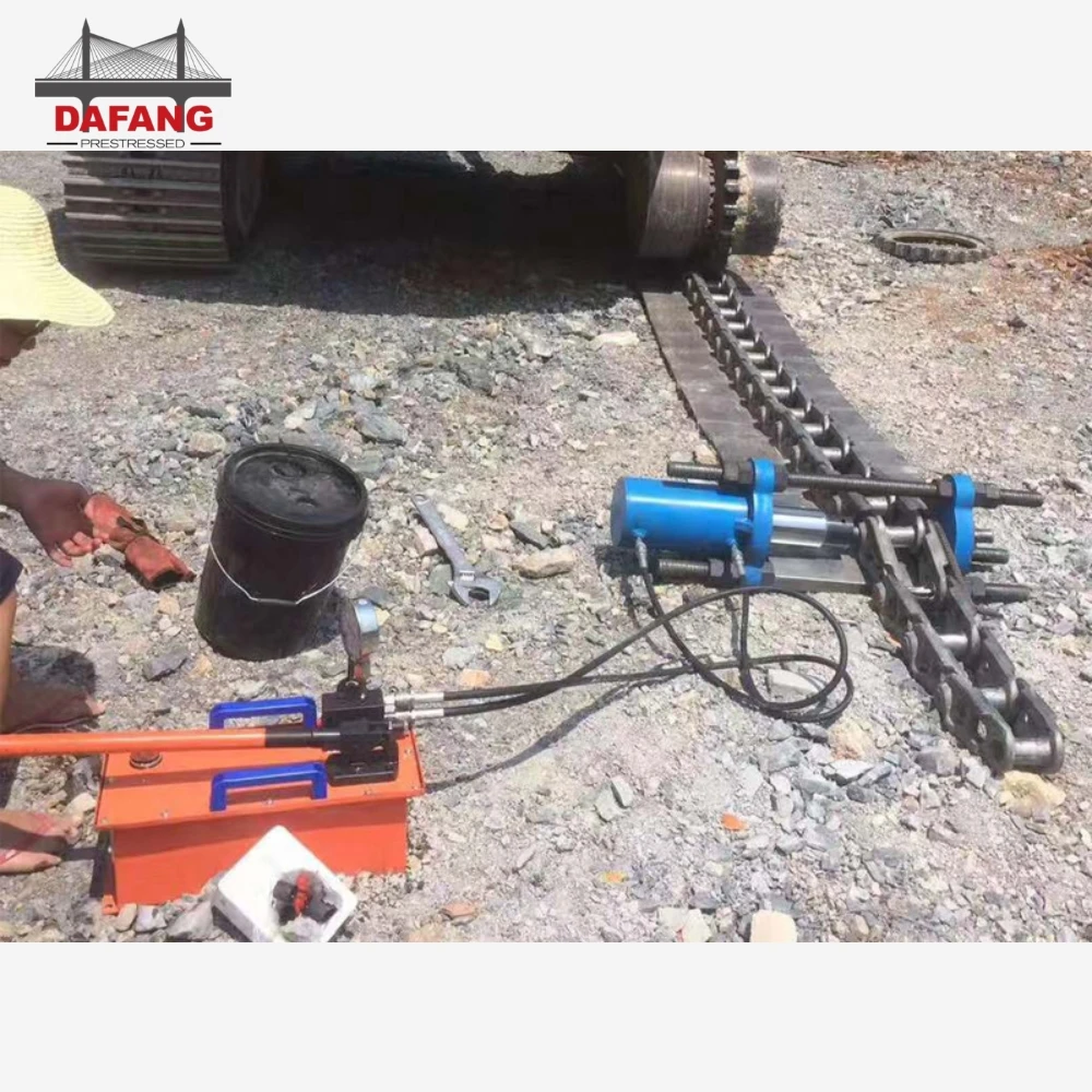 150T Screw Type Manual Portable Hydraulic Track Link Press Machine Track Pin Pusher