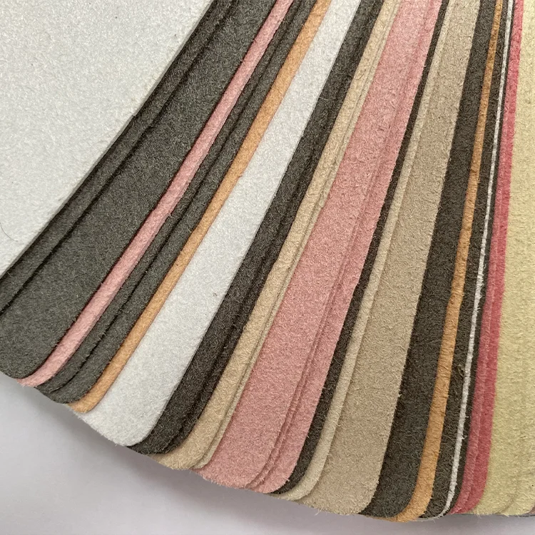 Nappa microfiber leather for automotive interiors, sofa leather and home textiles
