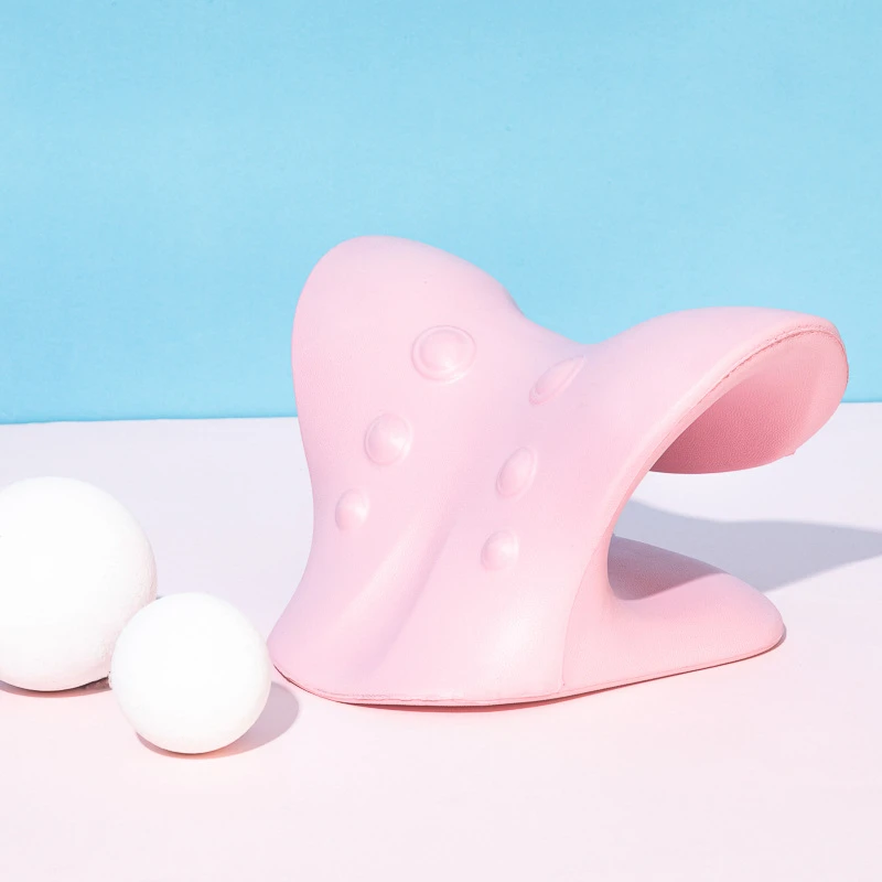 EVA Neck Massage Pillow Manual Neck Massager Gravity Finger Pressure Pillow Cervical Pain Relief Tool