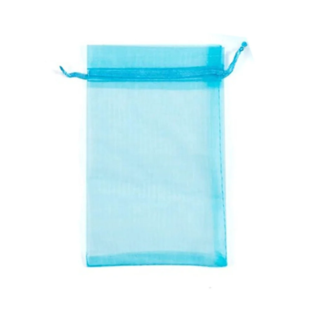 Wholesale Mesh  Candy Bags Large Pink Gift Bag Drawstring Organza Pouches Custom Organza Bag