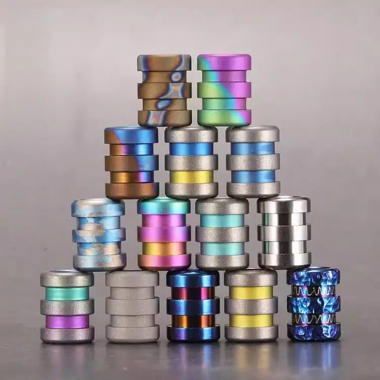 MG EDC DIY TC4 titanium alloy Knife Paracord cool fun Beads Pendant Vintage Color Outdoor Tools Paracord Beads