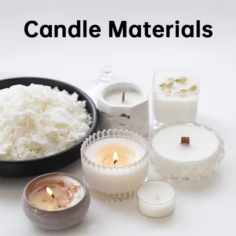 100% Pure Soy Wax Flakes Soybean Wax Flakes Candle Materia White Beeswax Jelly Wax