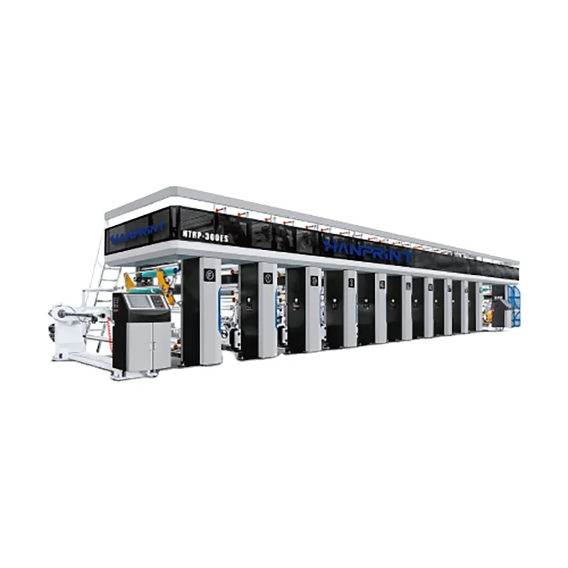HTRP-300ES Hanplas 9 Colors BOPP Film High Speed Rotogravure Printing Machine For Paper PVC Nolon BOPP Film