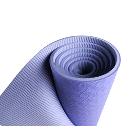 Wholesale Eco-friendly Material 183*61*0.6cm Custom Print Non Slip Tpe Workout Exercise Yoga Mat