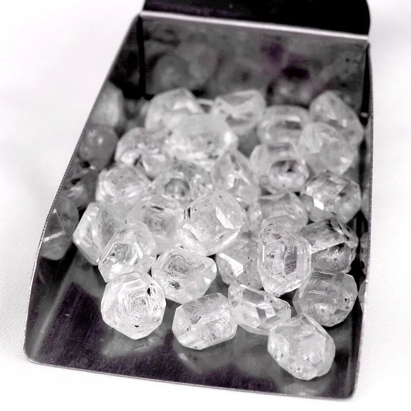 FLINT Top Quality HPHT Rough  Diamond Rings Uncut Stone Diamond HPHT