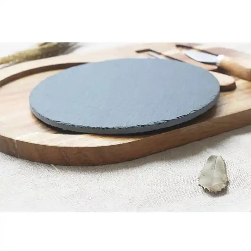 Sustainable Cheese Board and Sushi Steak Wooden Tray Restaurant Appetizer Serving Platter wooden Sushi cheese Tray with slate