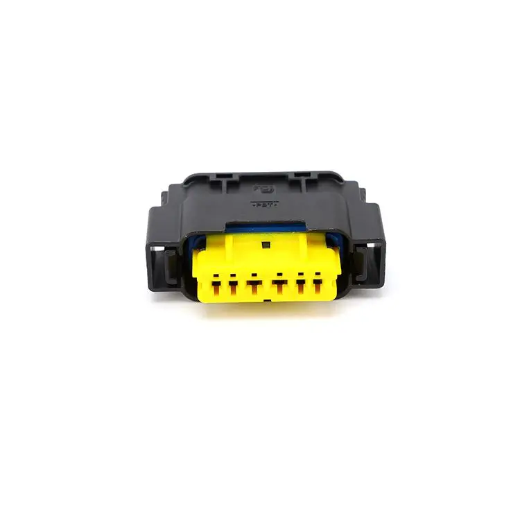 Оптовая Продажа нейлон PBT + GF 6 pin типа «папа» черного цвета по изготовлению электрических пластиковых корпус для автомобильного разъема DJ7061-0.6-21-1(1355081-1)