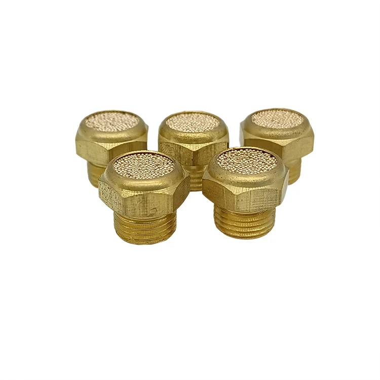 Metal Porous Bronze sintered micropore Pneumatic exhaust muffler filter