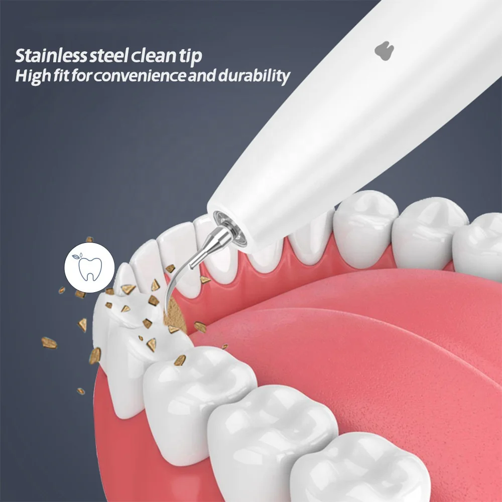 Metal Color Best Tooth Cleaner Home Use Dental Calculus Remover Electric Waterproof Ultrasonic Plaque Remover for teeth