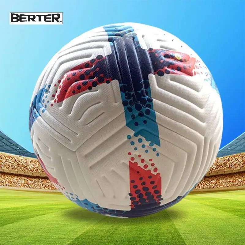 Heat-Fitted Non-Slip Wear-Resistant Training Match Soccer Ball Size 5 Adult Children Primary  and Secondary School Students