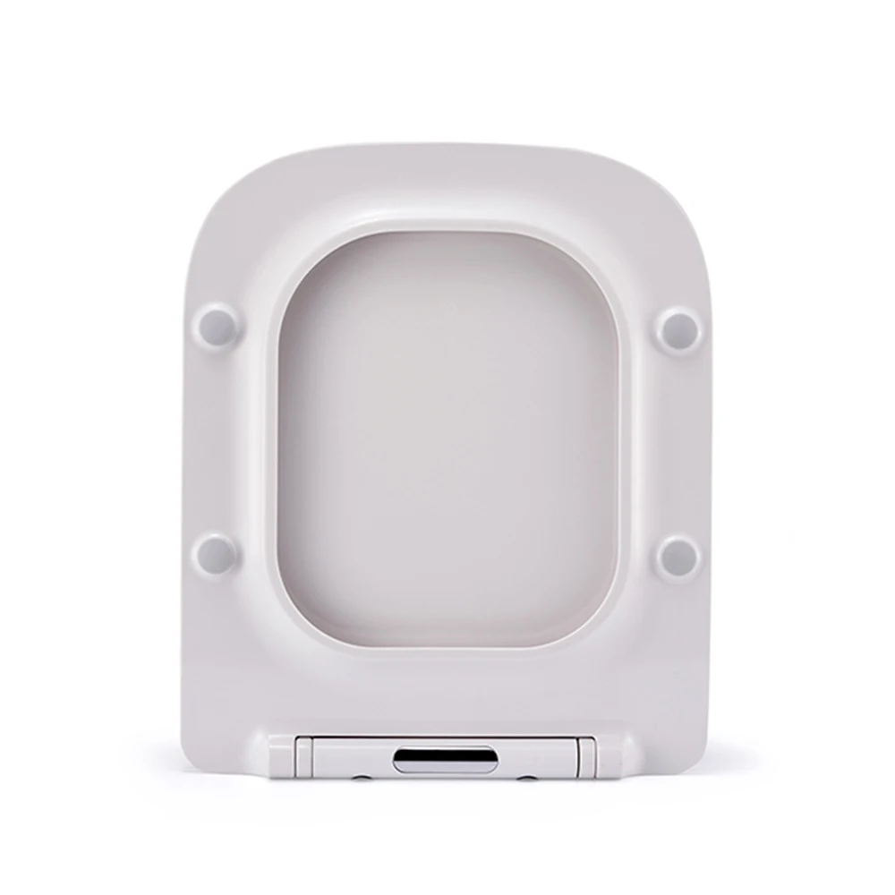 Square thin slim Quick Release Toilet Seat Square Shape Urea Soft Close seat cover for wall hung toilets