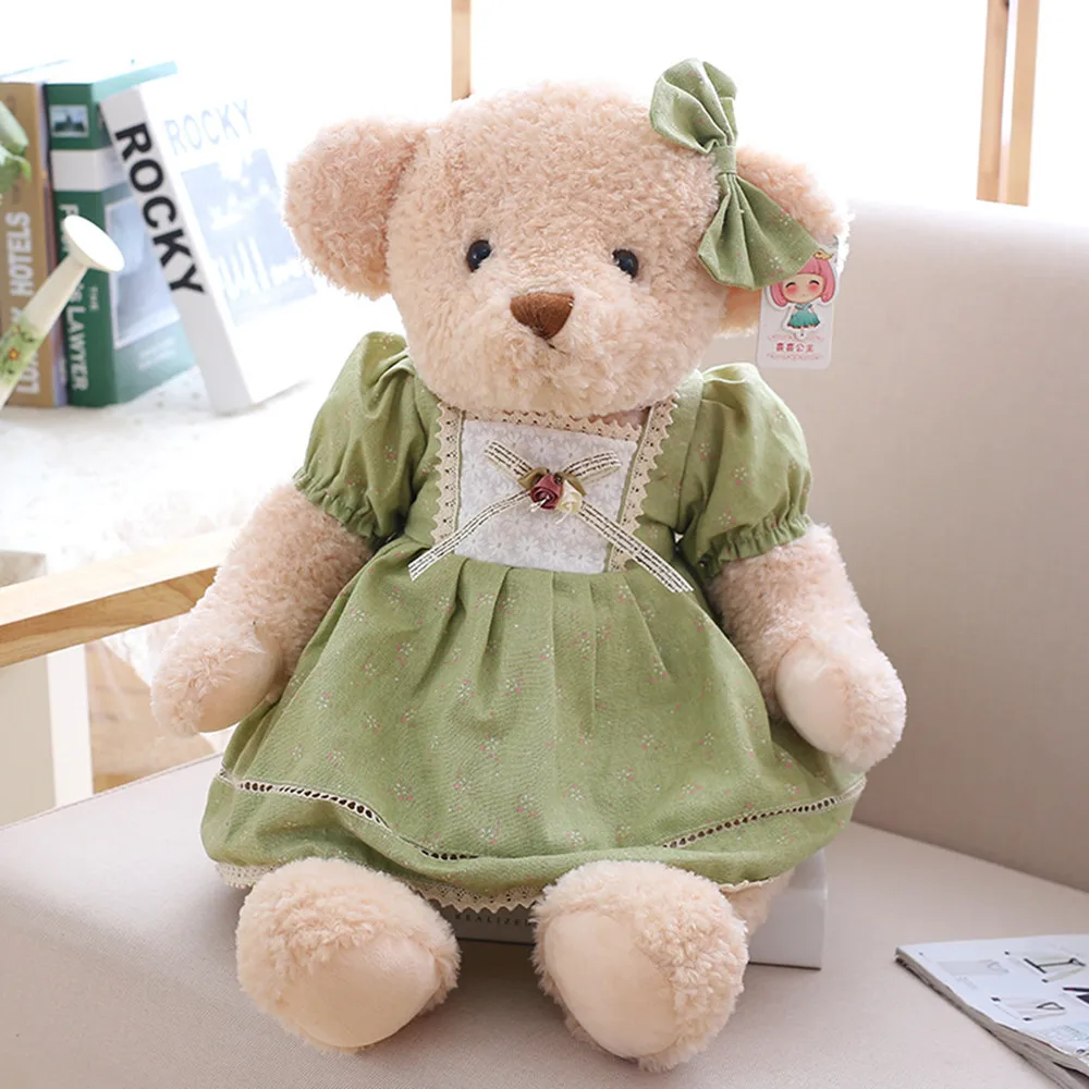 Custom Stuffed Animal Cute Plush Teddy Bear Wear beautiful clothes