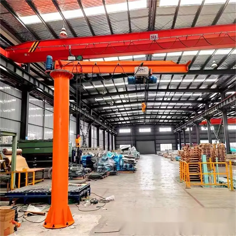 Lifting best quality 3 ton high free standing jib crane with slewing beam