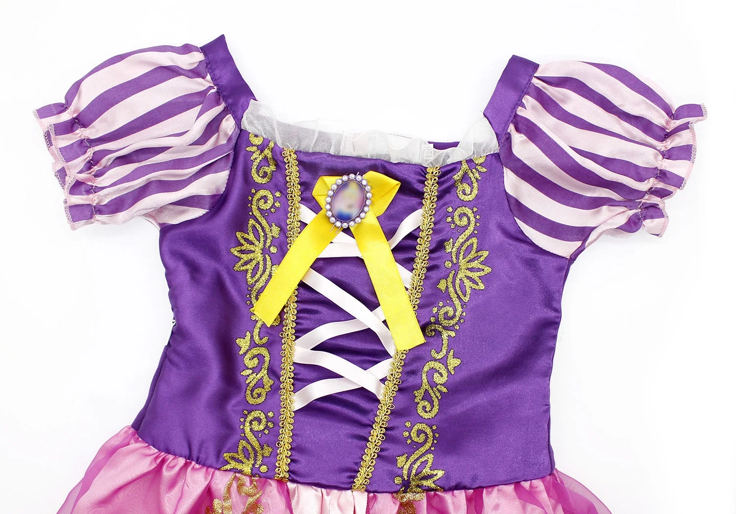 Wholesale Rapunzel Girls Suit Dress Plus 7 Accessories Princess Party Dress Girls Costume