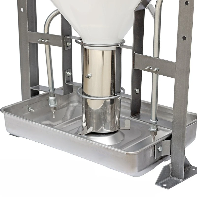 80kg Wet and Dry Pig Feeder Stainless Steel Pig Feed Trough Livestock Automatic Feeders for Pigs