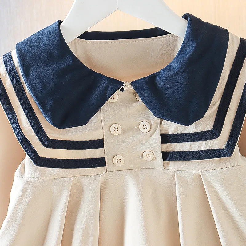 2023 NewSpring Baby Girl Casual Dress Kids Toddler autumn Dress Puff Sleeve Clothes Babys Cute Princess Dresses 6-24M