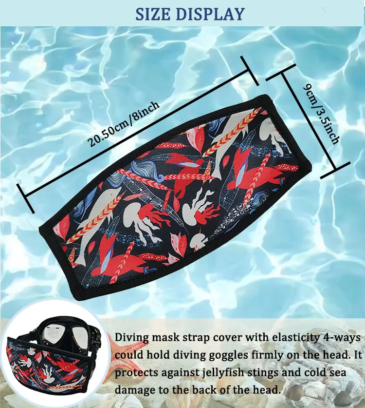 Divers Hair Protection New Diving Gear Accessories Diving Adjustable Mask Strap Cover