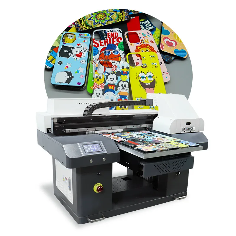 Jucolor High Quality Fc-uv4060g A2 Size Uv Flatbed Printer For Wooden/wedding Albums / Card/ Pvc/ Acrylic Printing