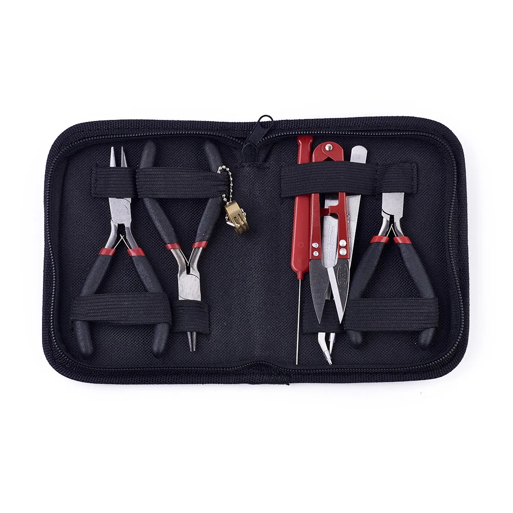 Rawmand Jewelry Making Supplies Kit with Jewelry Tools Jewelry Pliers Tweezers Scissors Jump Ring Opener Awl