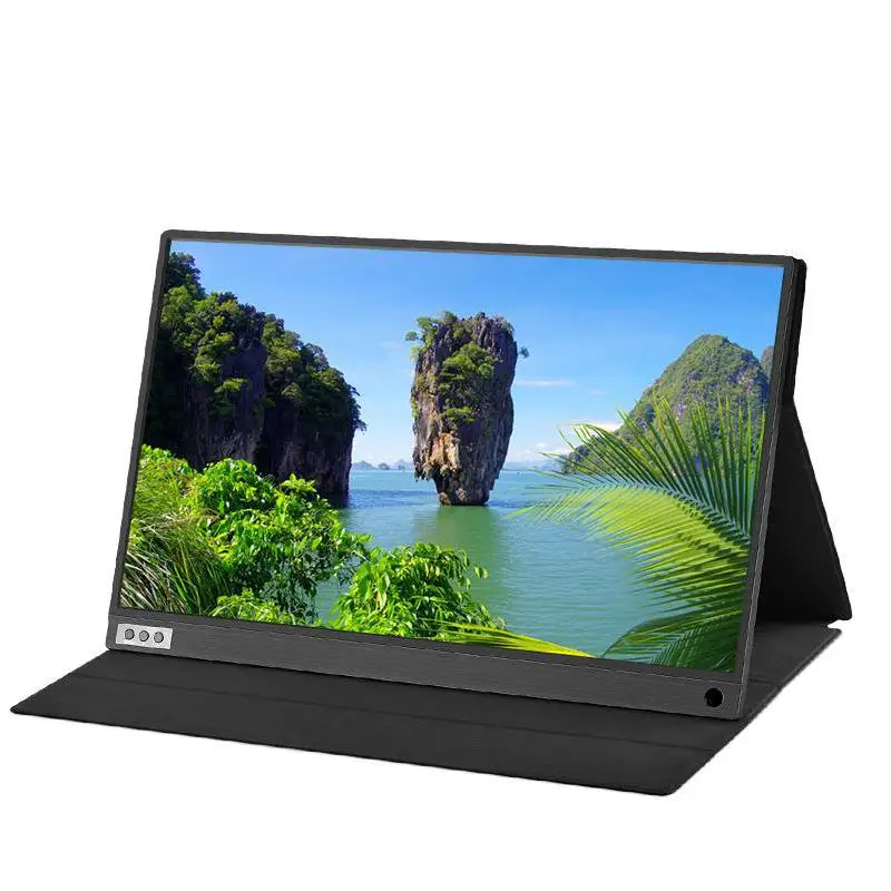 
High Quality Portable Monitor touchscreen with battery 1080p 15.6 Inch Open Frame LCD Monitor for laptop pc phone ps4 ps3 xbox 