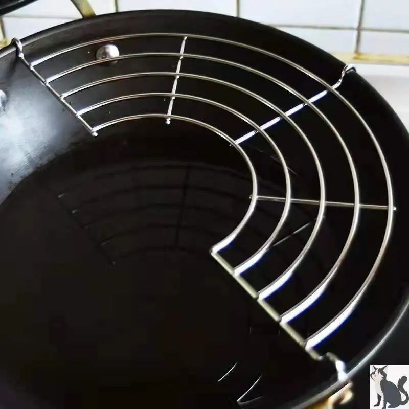  Полу-круглая кухонная подставка из нержавеющей стали для слива масла жарки полка паровой капельного фильтра приготовления