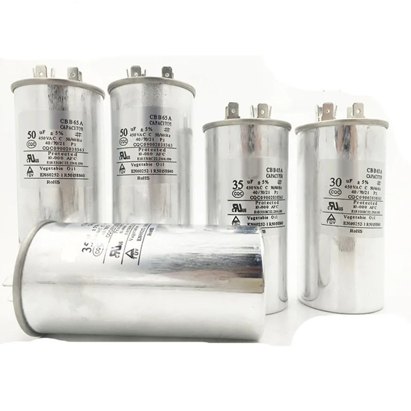 High quality air conditioner capacitor cbb65 Capacitor 60 μF Cooling accessories