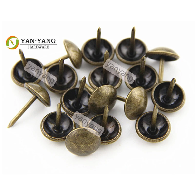 Yanyang 11mm decoration bubble sofa nails antique round iron 9.5mm upholstery furniture chair nails