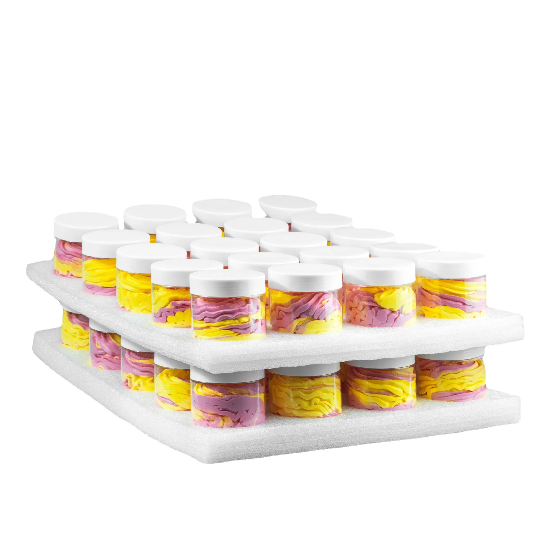 Two-tone Cream Soap Moisturizing Body Multi-color Latte Art Soap Spa Bath Exfoliating Body Scrub Cream