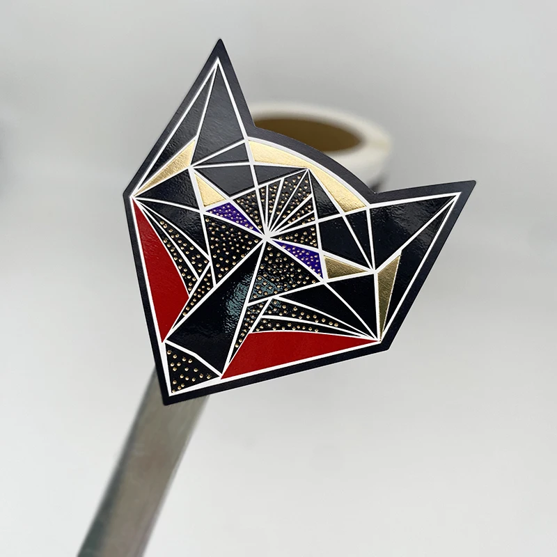 Custom self-adhesive printed paper gold foil wine labels for bottles