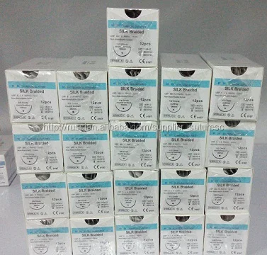 Non-absorbable Silk Surgical Suture with Needle