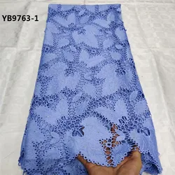 lace dresses Africa french tulle fabric 5 yards colorful water soluble lace fabric
