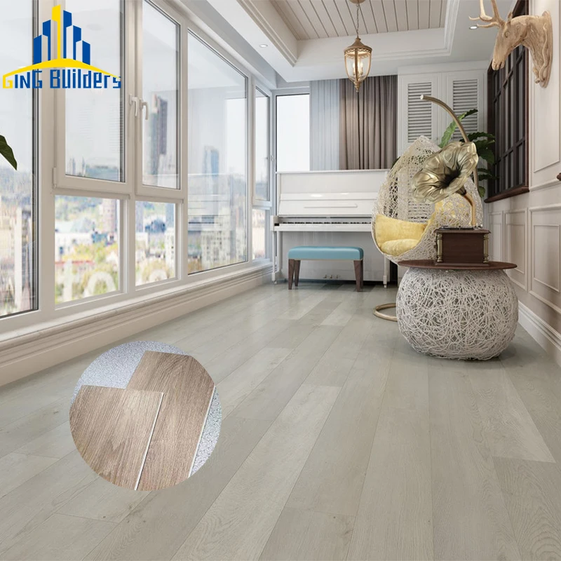 Gingbuilders Commercial Luxury Basketball Court Wood Pvc 4Mm 5Mm Vinyl Flooring Hybrid Plank 8Mm 6Mm Spc Flooring