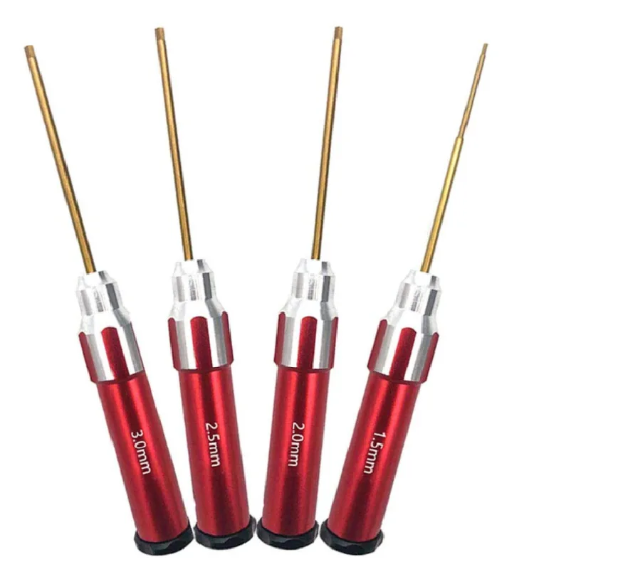 New round handle Titanium Hex Screw Driver Set Wrench Tool for RC Car Helicopter Multi-Axis Carbon Fiber Quadcopter FPV Racing