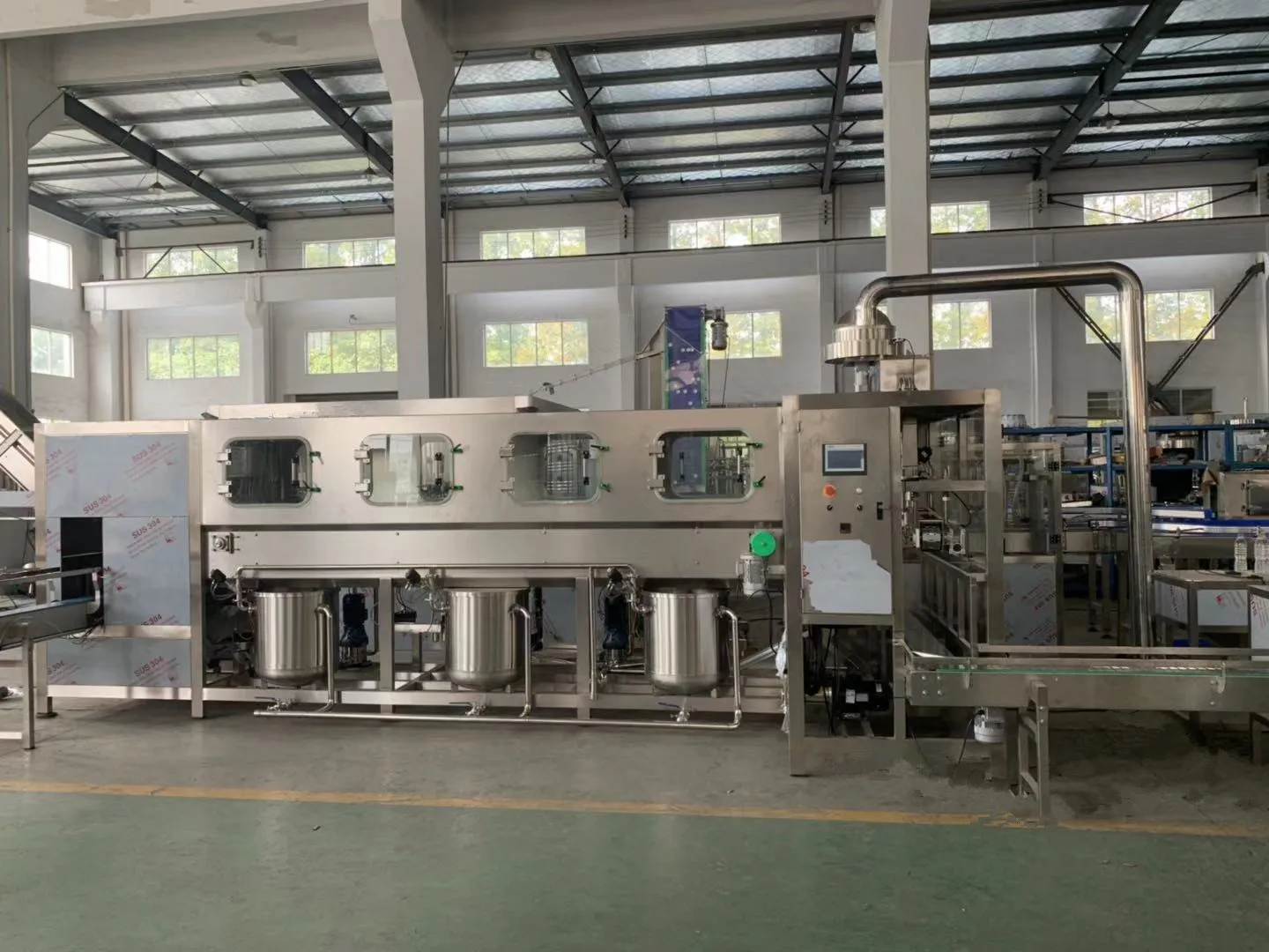 Complete automatic barrled bucket bottle 100bph 150bph 200bph 19l water filling machine
