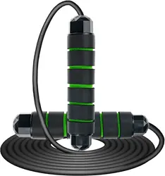 Высококачественная Скакалка для фитнеса, тренировочная утяжеленная ручка, стальная проволока с ПВХ покрытием, регулируемая скорость, скакалка