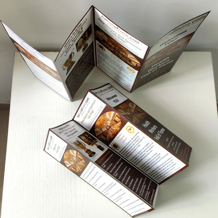 High Quality Custom Size A3 A4 A5 A6 Art Paper Promotion Flyer Advertising Printing Service OEM Offset Printing Brochure CN;GUA