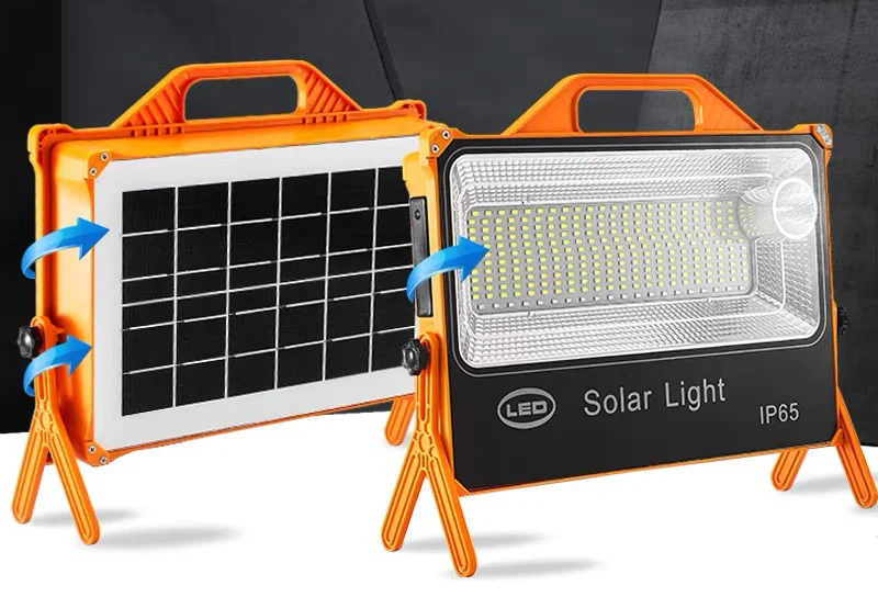 Outdoor emergency lighting 400w portable solar battery led light with USB for phone charging 288 led outdoor solar flood lights