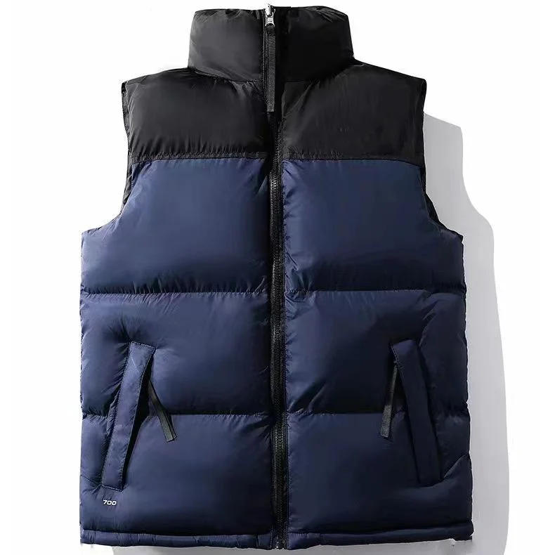 Custom Puffer Vest Bubble Coat The North Vest Face Thick  Cotton Padded Winter Parka Custom Puffer Vest For Men Women
