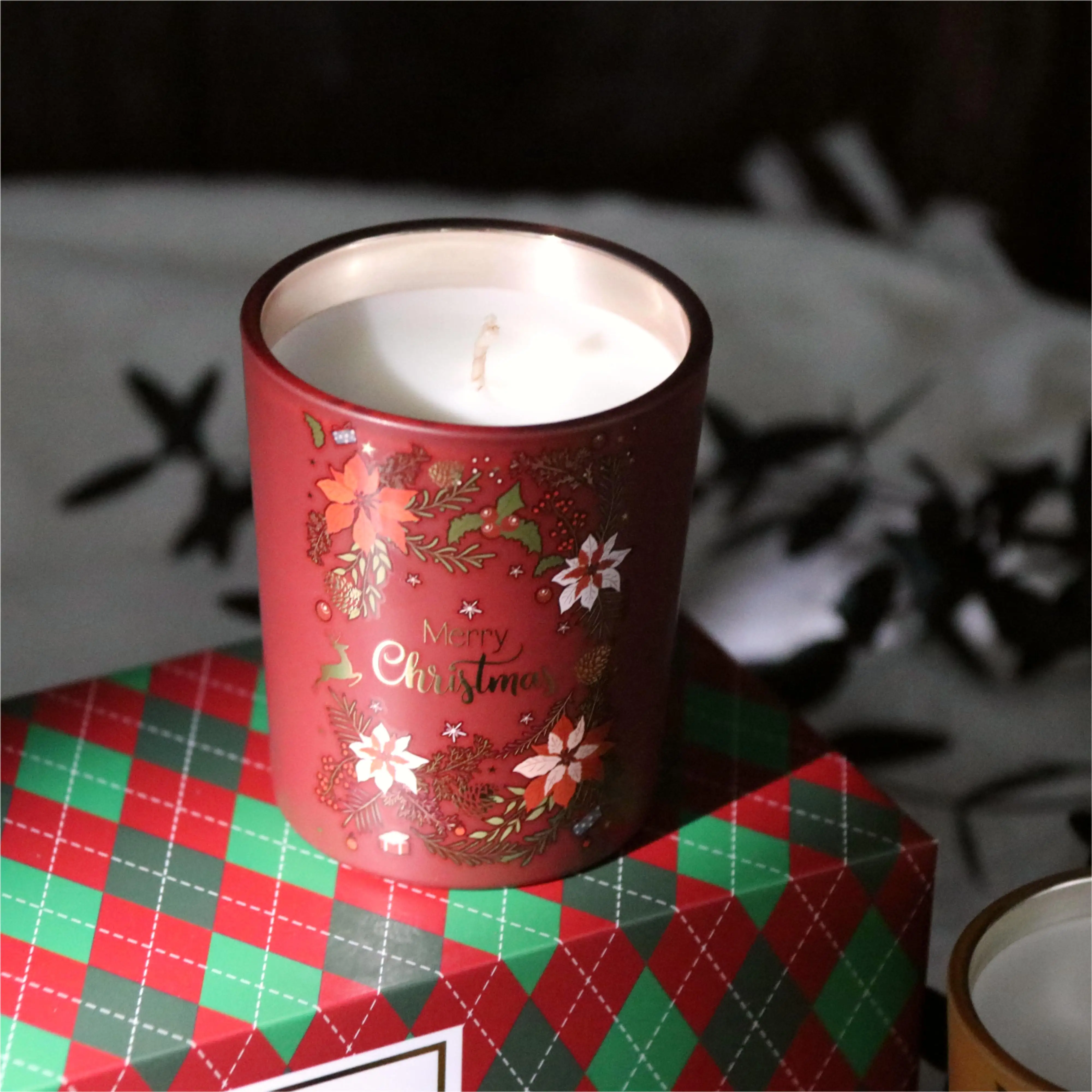 Kabbalah New Arrival 2024 Products Luxury Christmas Trees Scented Candles With Custom Packaging Box
