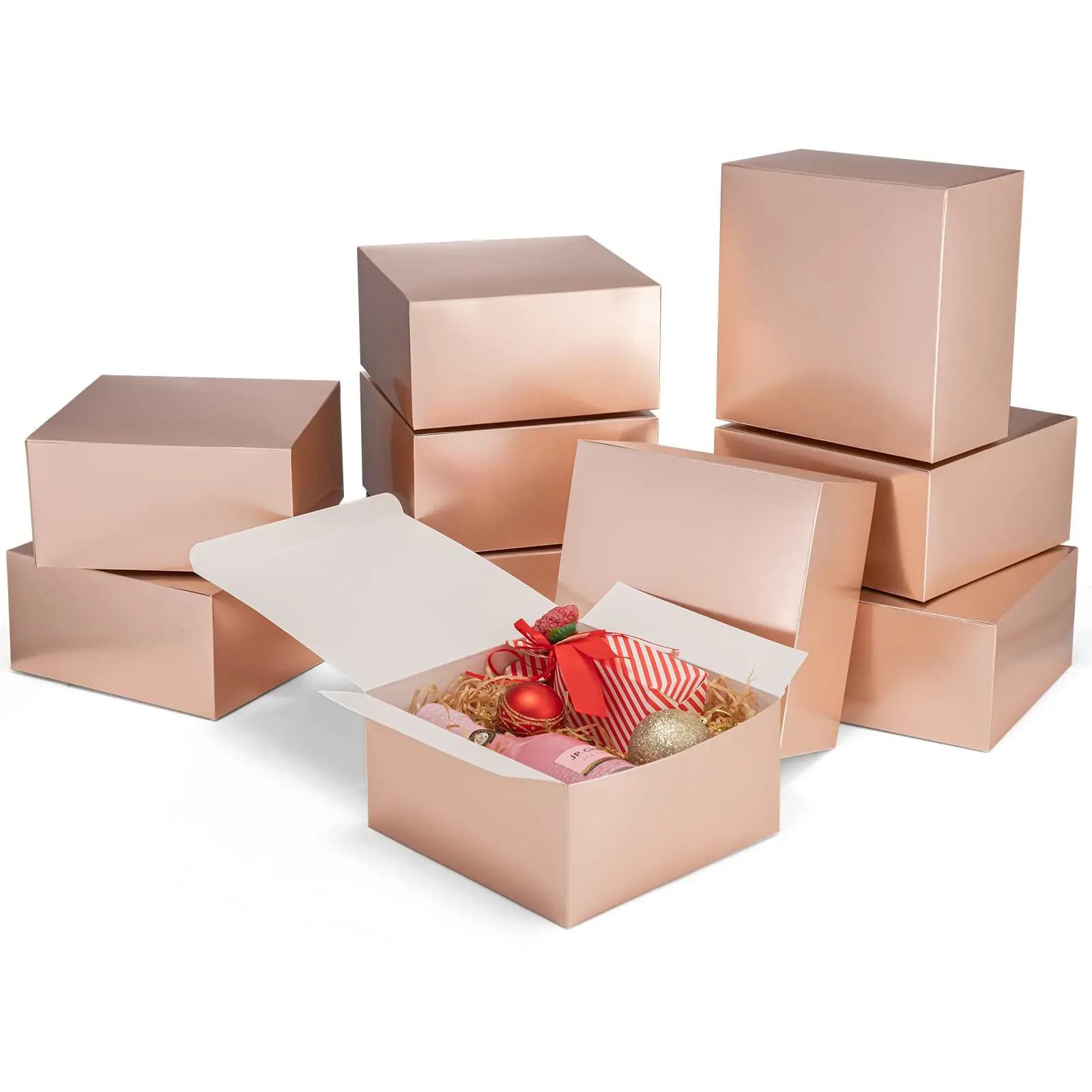 10 Pieces Sturdy Gift Box With Lid Bridesmaid Proposal Bride Wedding Graduation Ceremony Party Handcrafted