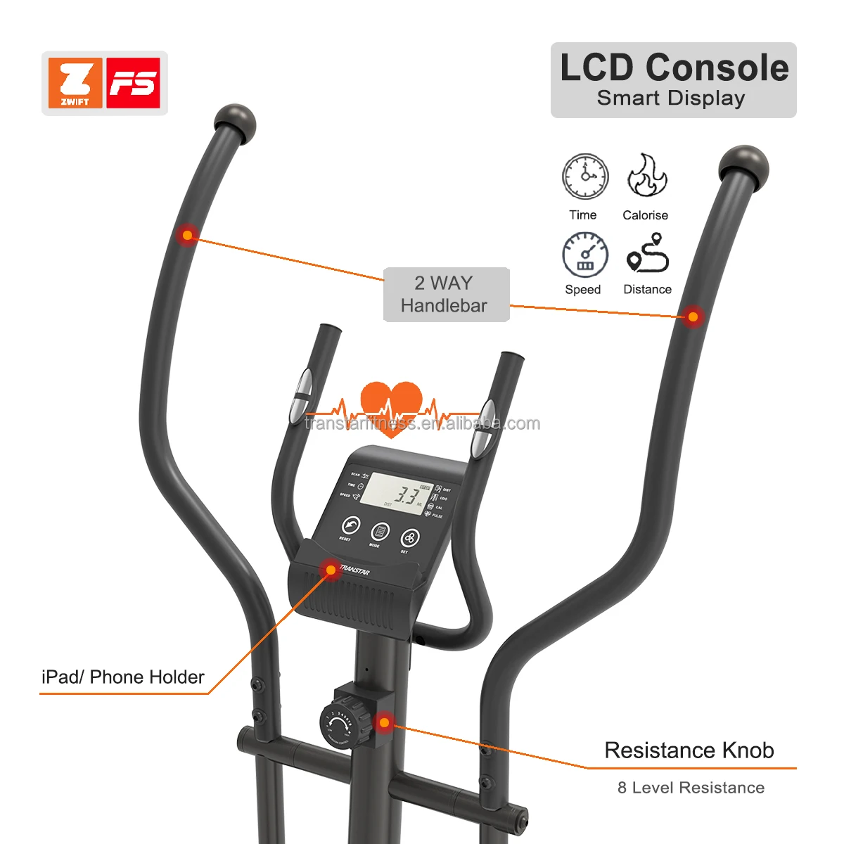 2022 Amazon Home Use Elliptical Machine Exercise Bike Orbitrack Elliptical Cross Trainer for Elderly