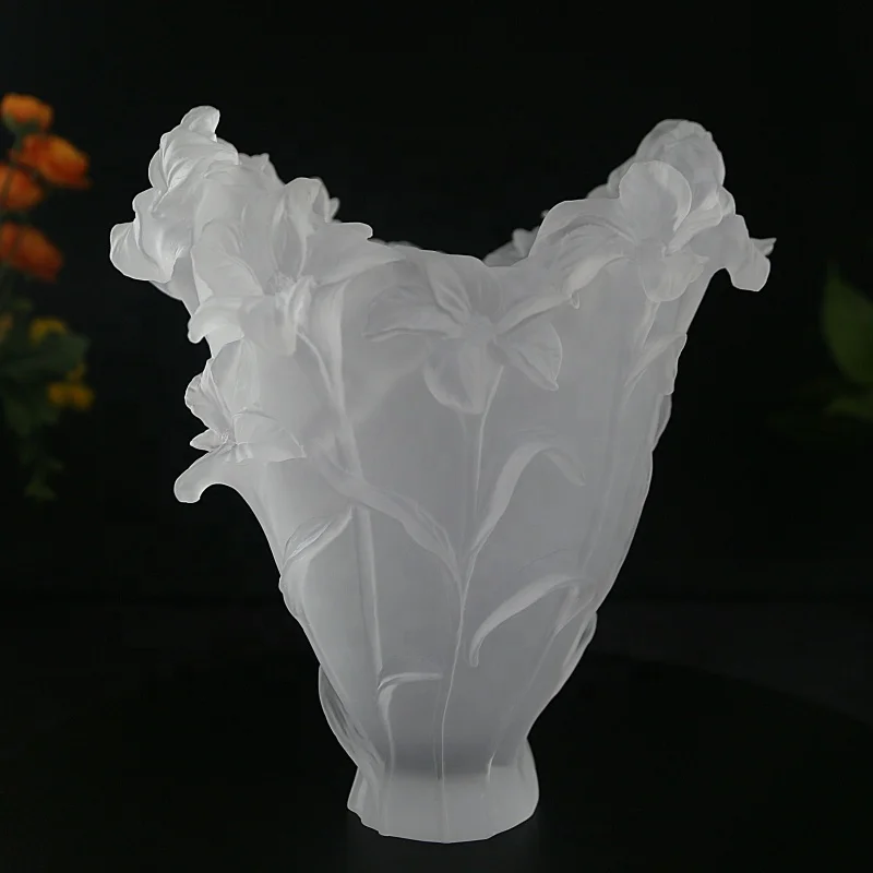 luxury Table Centrepiece Creative orchid crystal vase for  wedding  home decoration hotel party