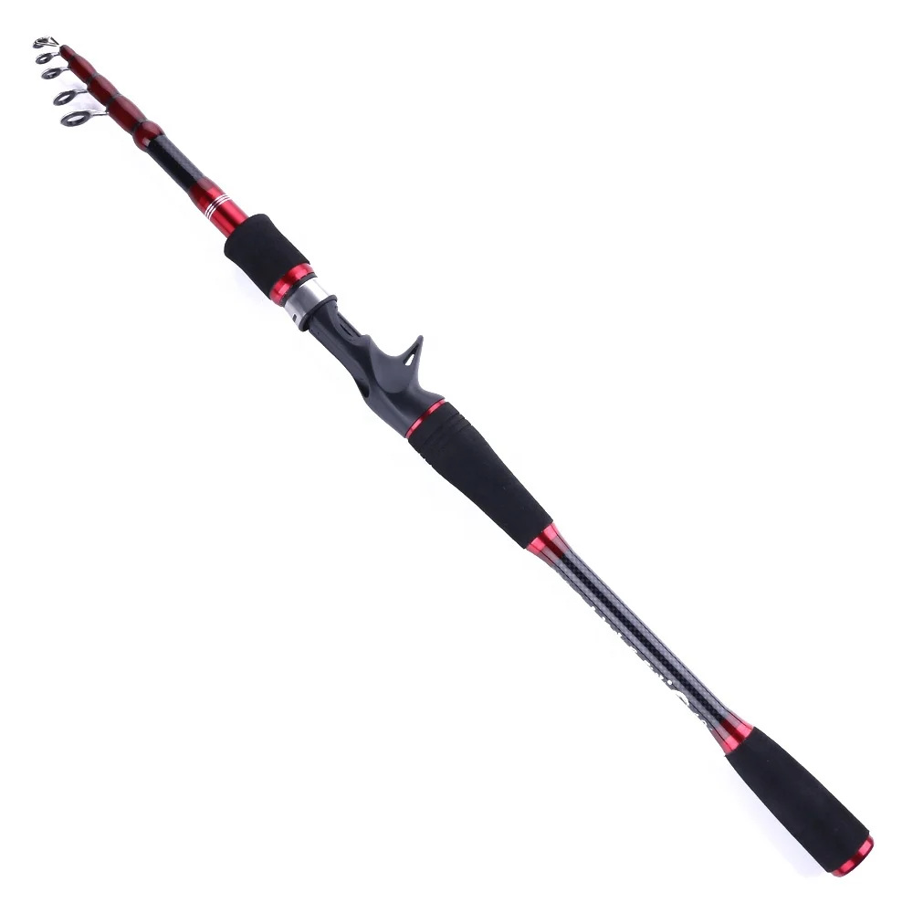 Telescopic fiberglass Fishing Rod 1.8m 2.1m 2.4m 2.7m Carbon Fishing Stick hand pole Spining rod for sea