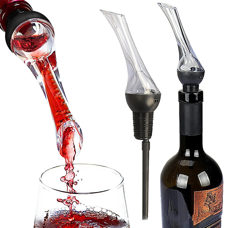 Factory Wholesale Woodpecker Shaped Quick Wine Aerator Wine Pourer Bar Accessories