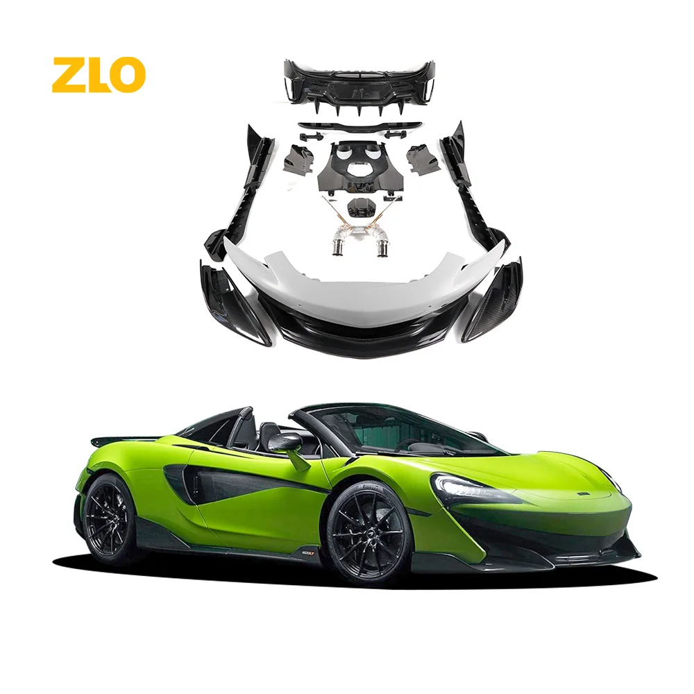 ZLO 600LT стиль сухое углеродное волокно половина углеродного волокна Bodykit для McLaren 540C 570S