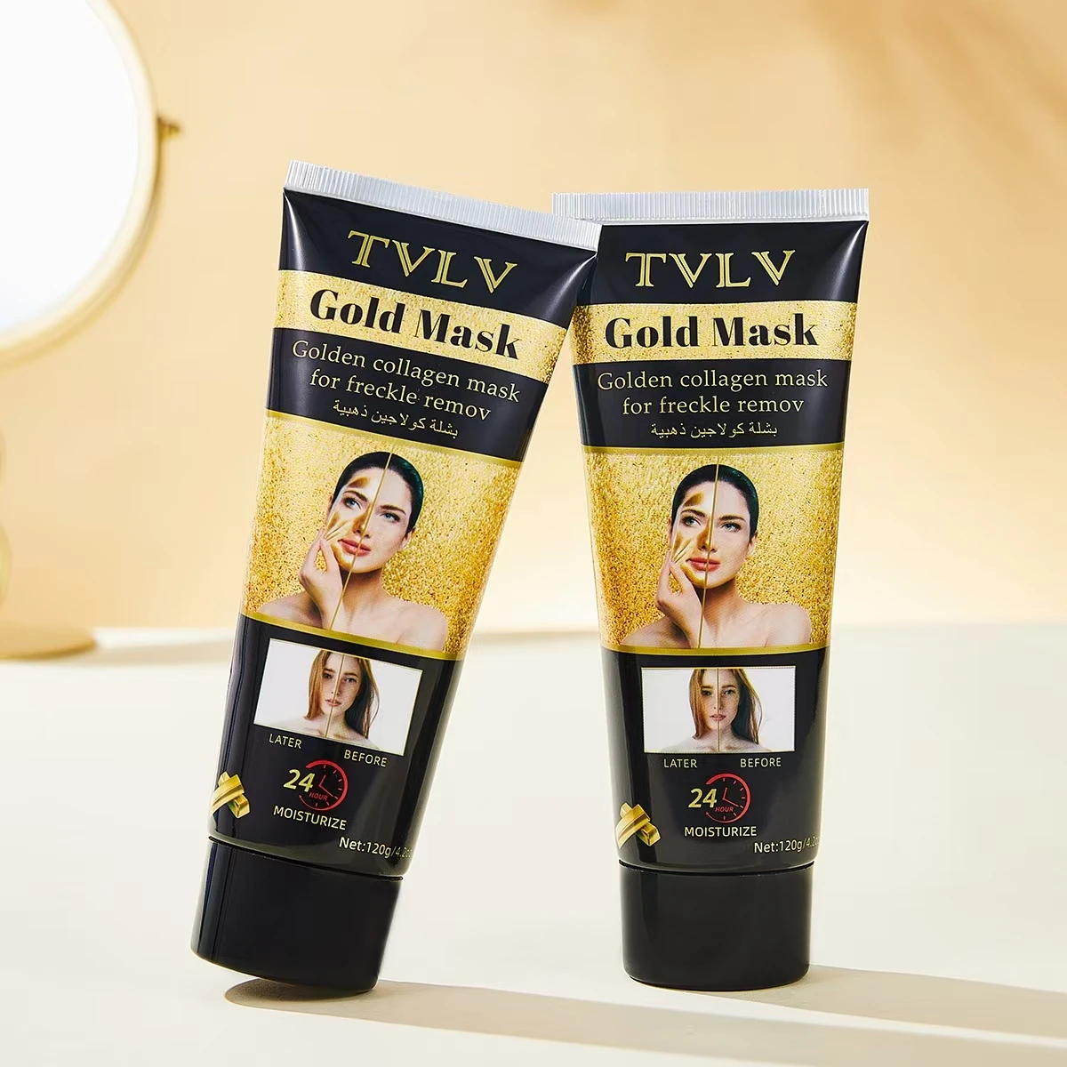 Wholesale Tear Facial Mask Cleansing Moisturizing Anti Aging Anti Wrinkle Remove Freckle Gold Collagen Peel Off Face Mask