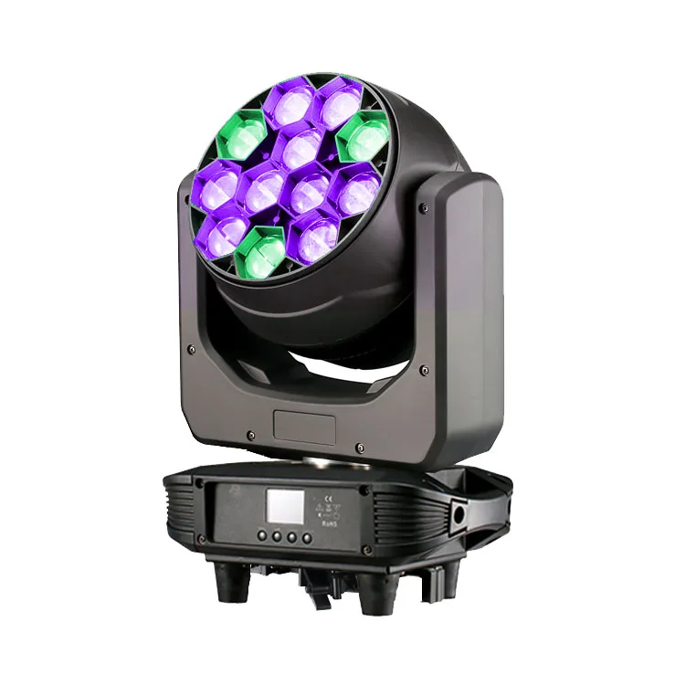 LED Light Source disco light 12pieces 40w led moving-head zoom wash effect stage lamp